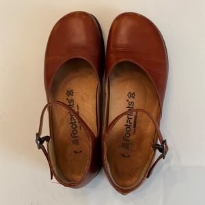 Birkenstock Footprints Mary Jane Leather Shoes, Size EU 39